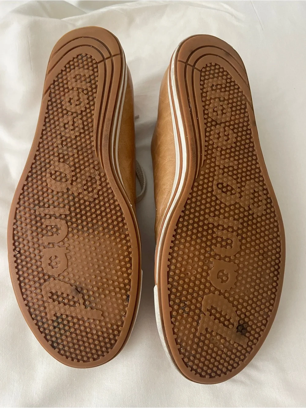 Paul Green Leather Sneakers in Tan